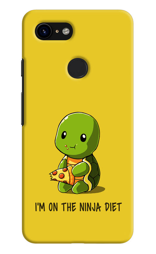 I'm on Ninja Diet Google Pixel 3 Hard Case Back Cover by Casekaro
