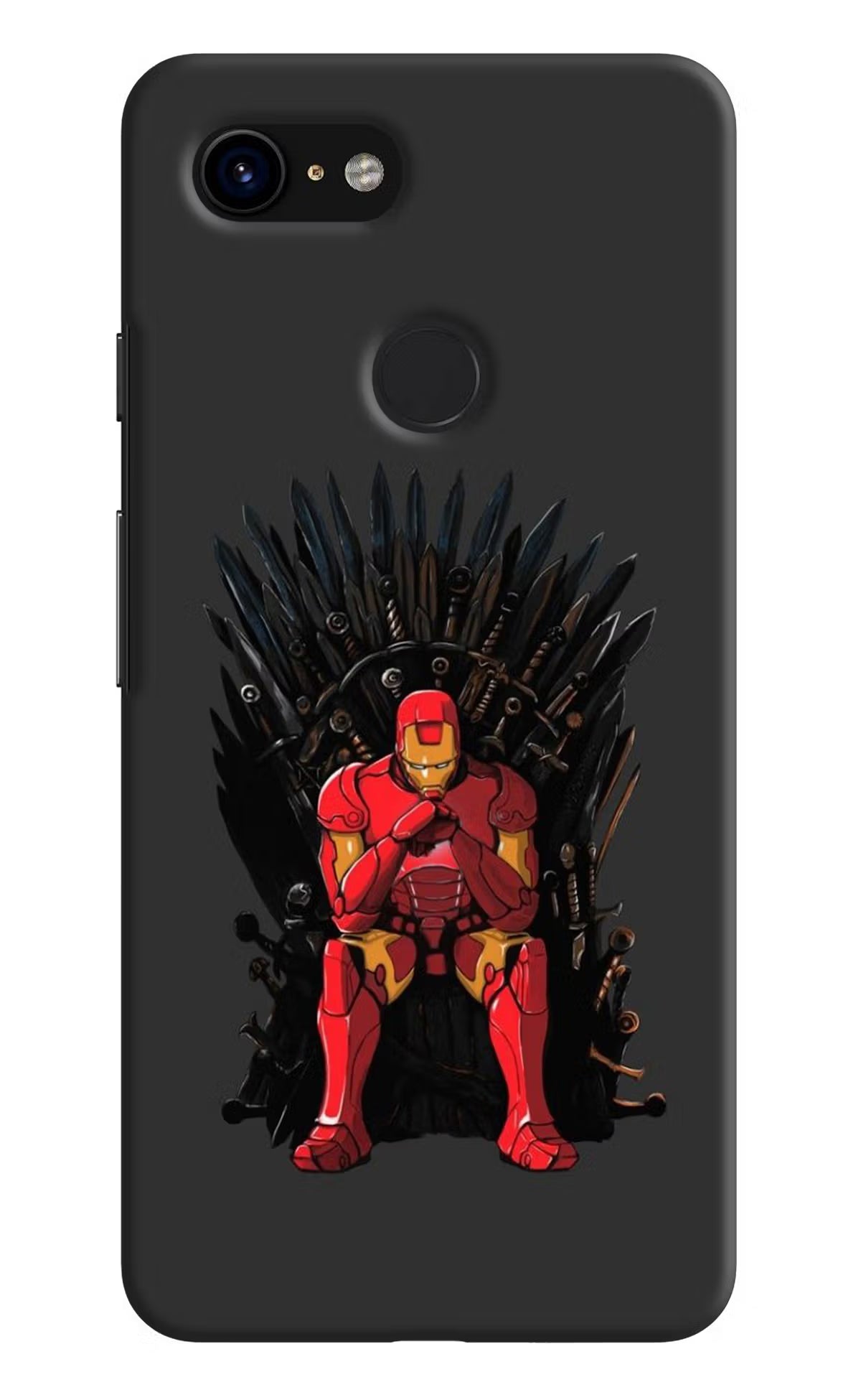 Ironman Throne Google Pixel 3 Hard Case Back Cover by Casekaro