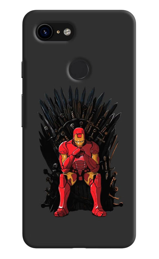 Ironman Throne Google Pixel 3 Hard Case Back Cover by Casekaro