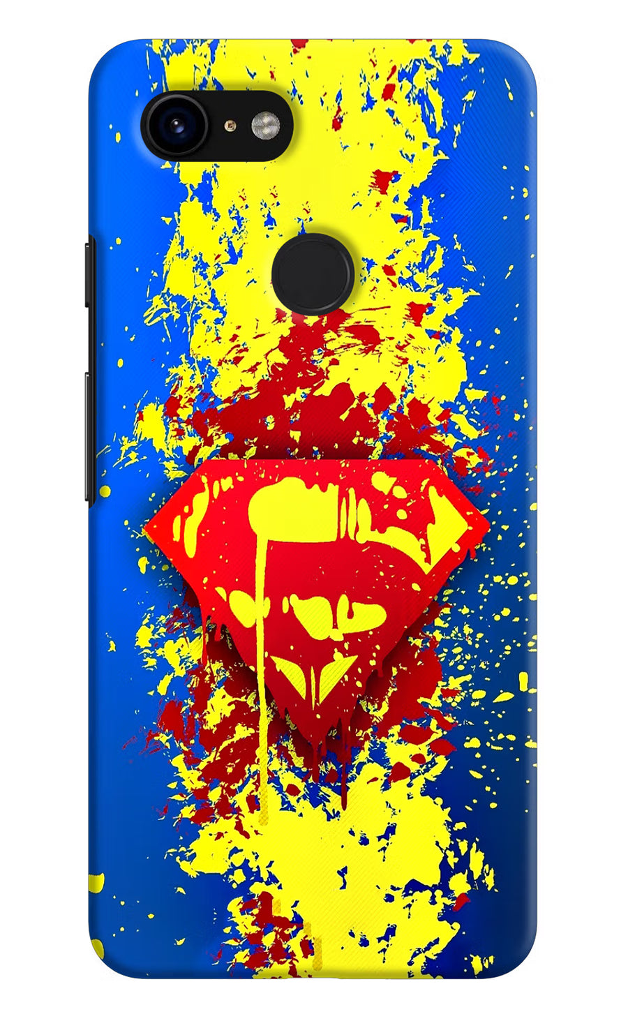 Superman logo Google Pixel 3 Back Cover, Hard case