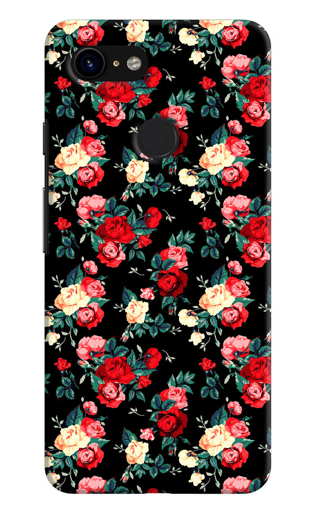 Rose Pattern Google Pixel 3 Hard Case Back Cover by Casekaro