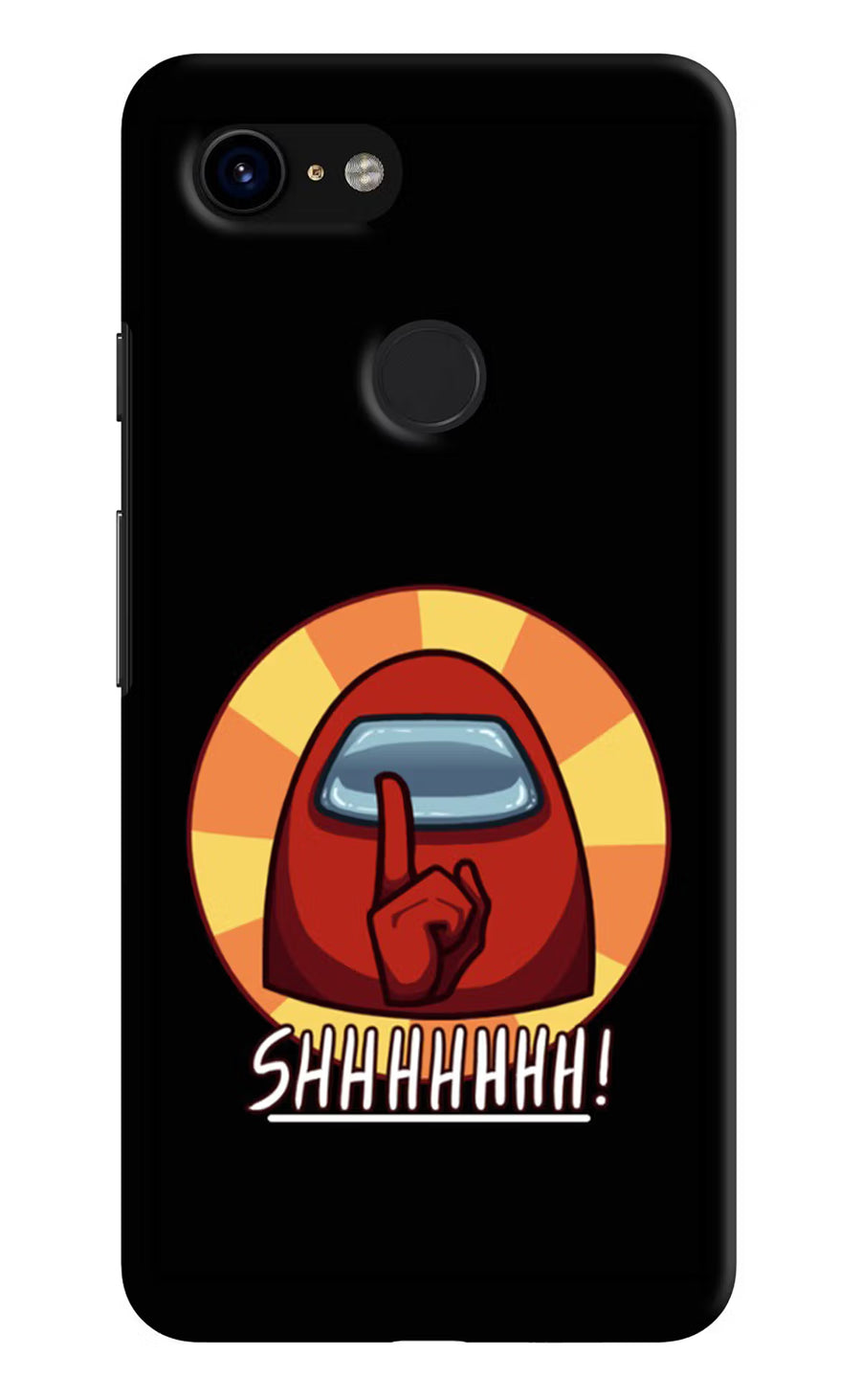 Among Us Shhh! Google Pixel 3 Back Cover, Hard case