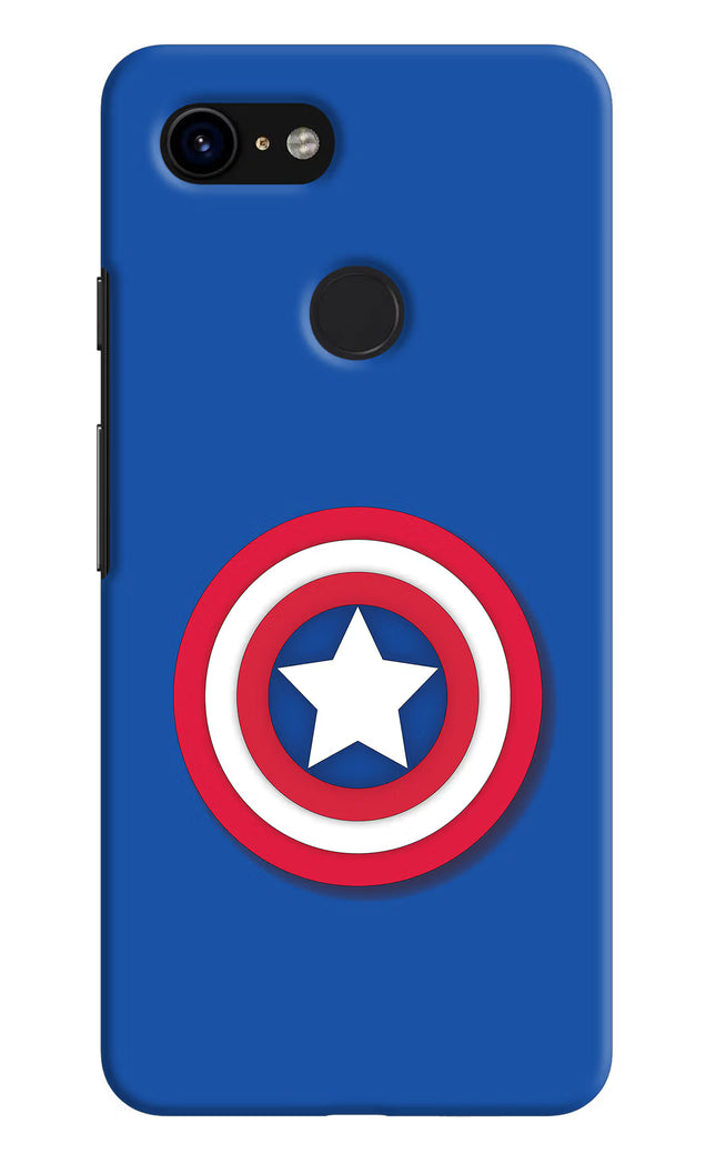 Shield Google Pixel 3 Hard Case Back Cover by Casekaro