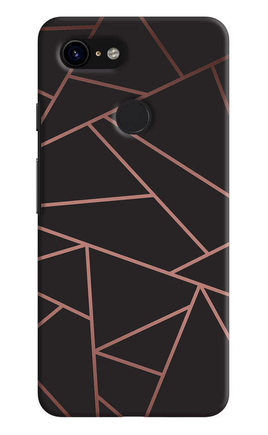 Geometric Pattern Google Pixel 3 Hard Case Back Cover by Casekaro