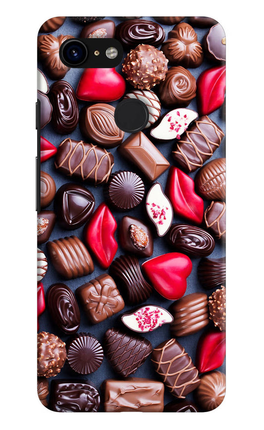 Chocolates Google Pixel 3 Hard Case Back Cover by Casekaro