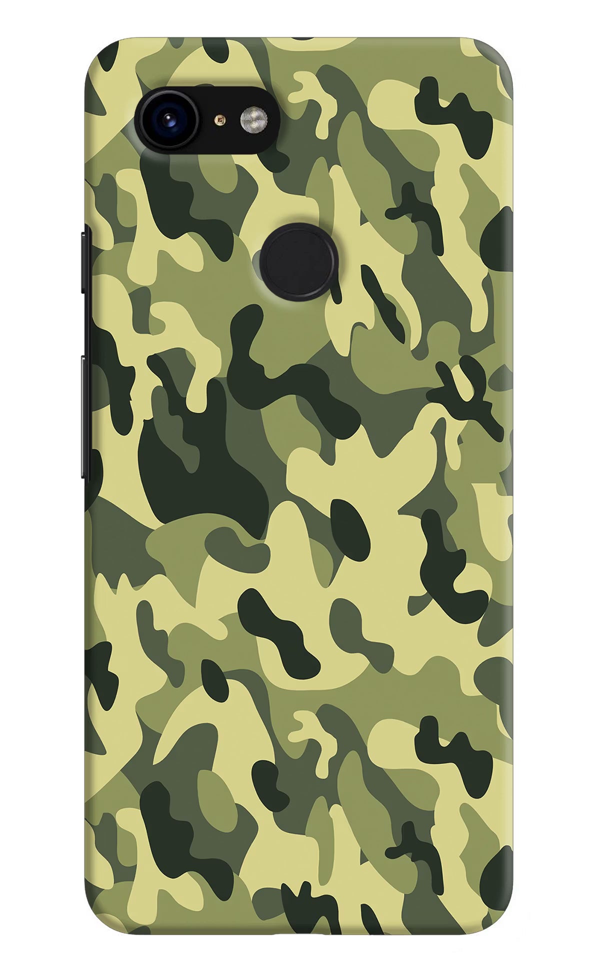 Camouflage Google Pixel 3 Hard Case Back Cover by Casekaro