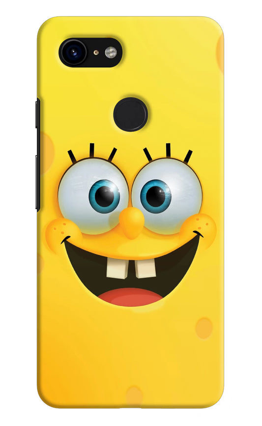 Sponge 1 Google Pixel 3 Hard Case Back Cover by Casekaro
