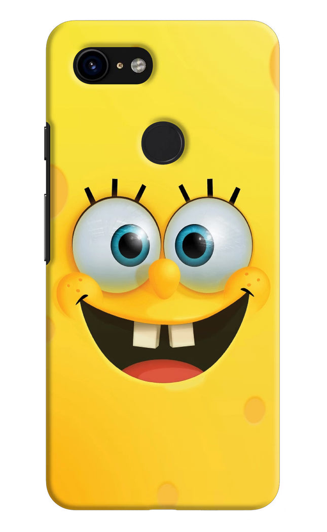 Sponge 1 Google Pixel 3 Hard Case Back Cover by Casekaro