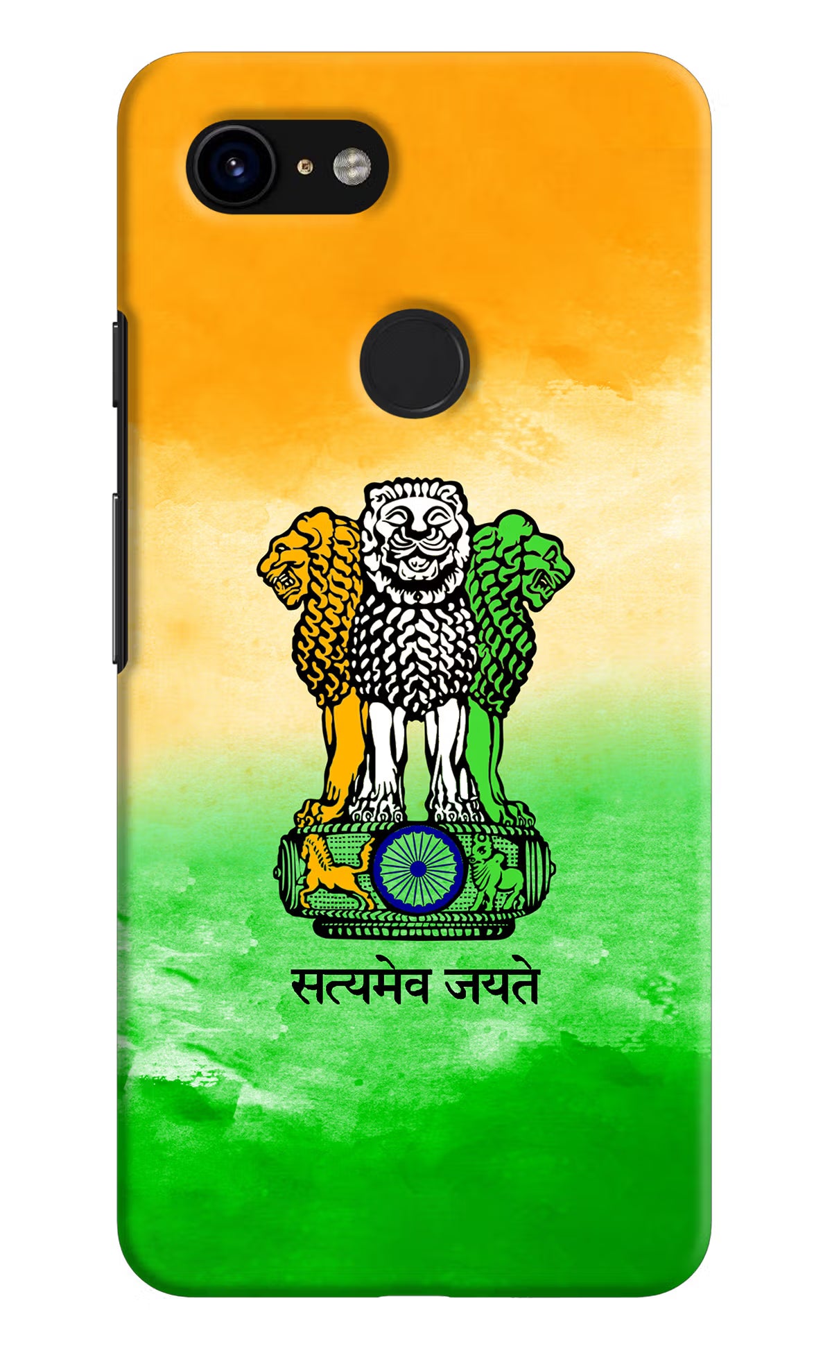 Satyamev Jayate Flag Google Pixel 3 Hard Case Back Cover by Casekaro