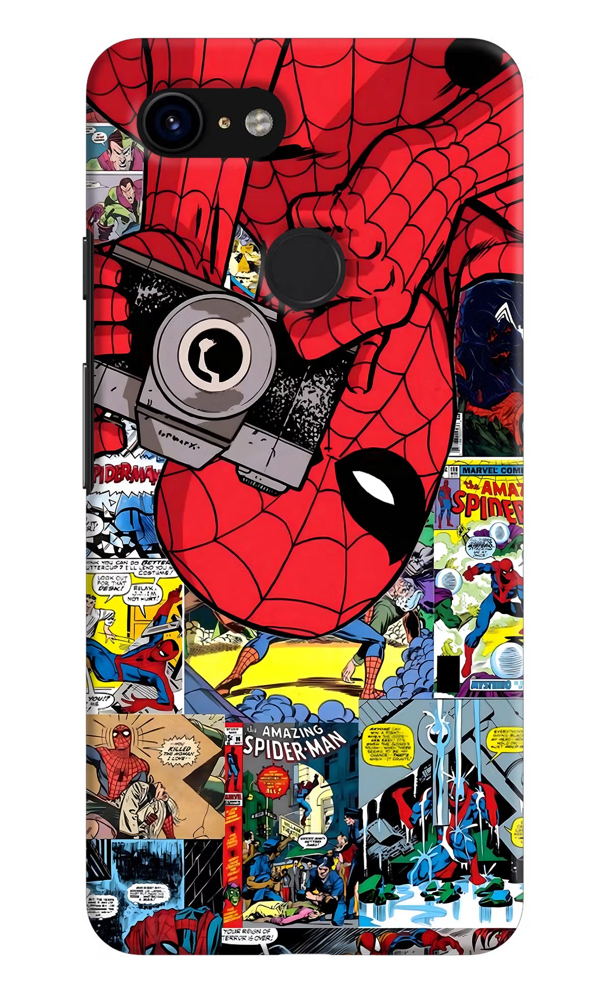 Spider Man Google Pixel 3 Hard Case Back Cover by Casekaro
