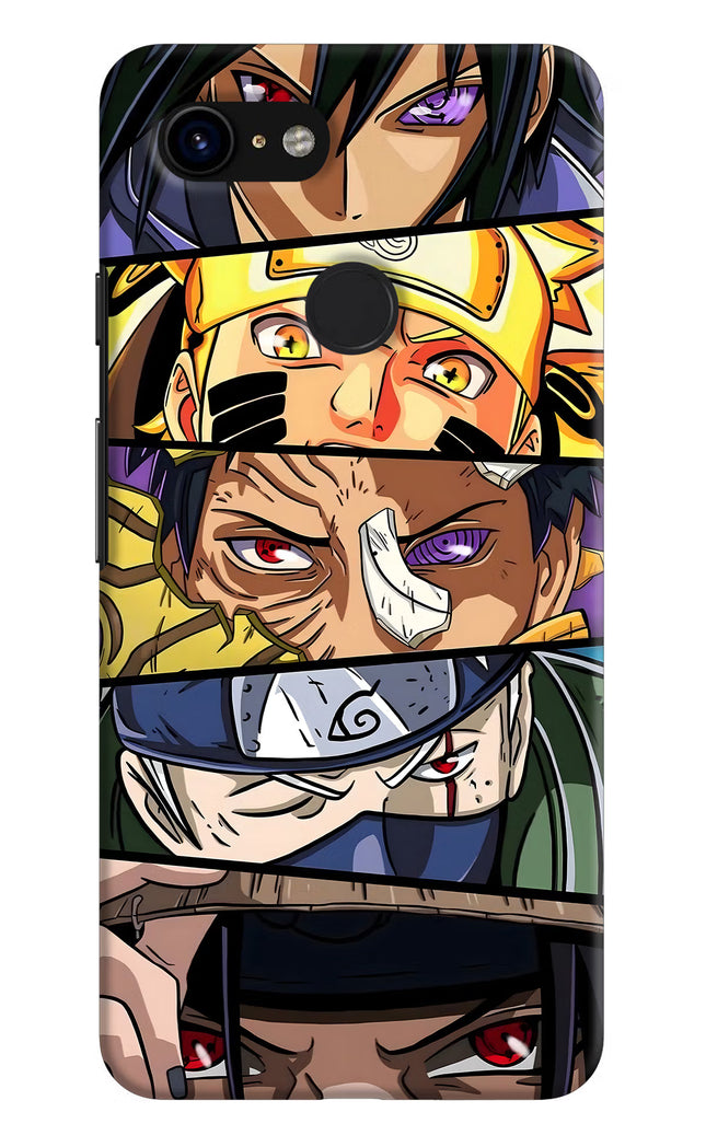 Naruto Character Google Pixel 3 Hard Case Back Cover by Casekaro