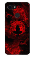 Itachi Uchiha Google Pixel 3 Hard Case Back Cover by Casekaro