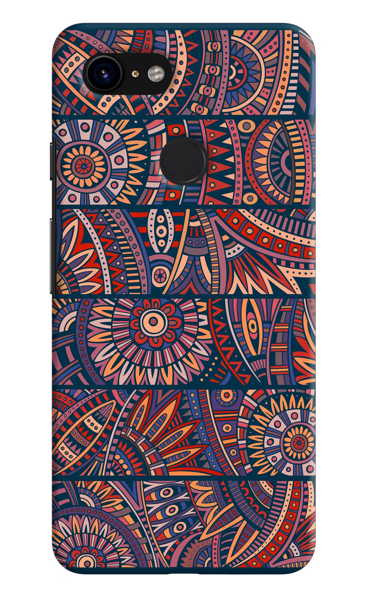 African Culture Design Google Pixel 3 Hard Case Back Cover by Casekaro