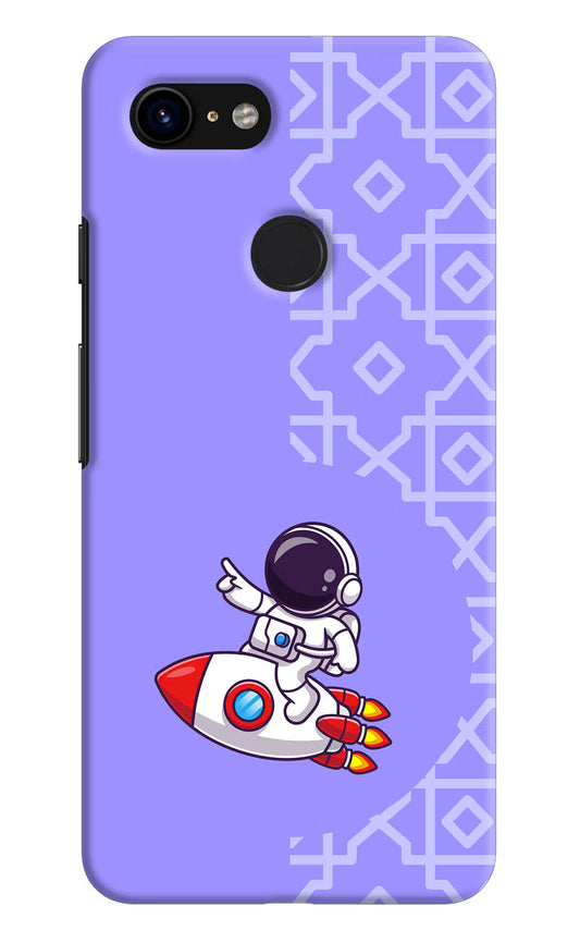 Cute Astronaut Google Pixel 3 Hard Case Back Cover by Casekaro