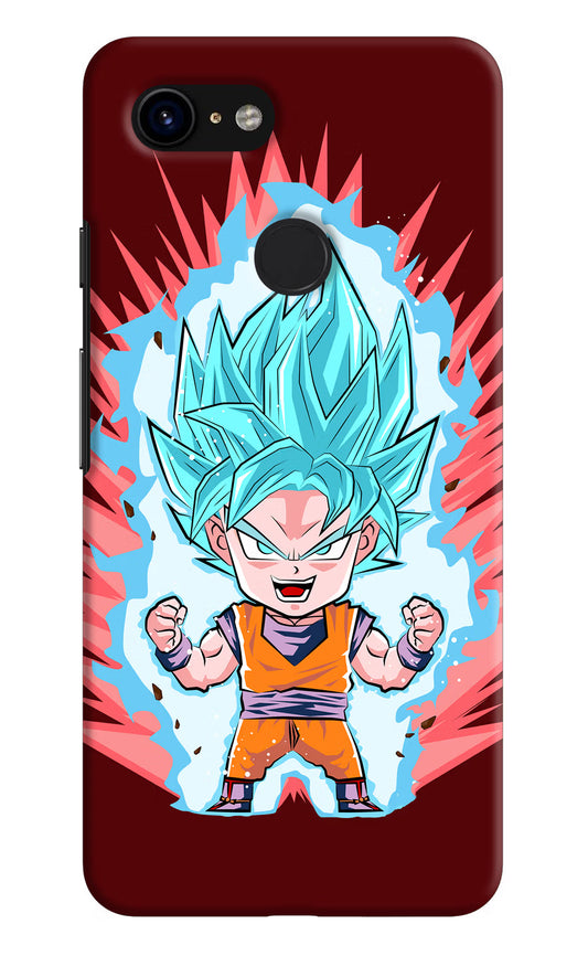 Goku Little Google Pixel 3 Hard Case Back Cover by Casekaro