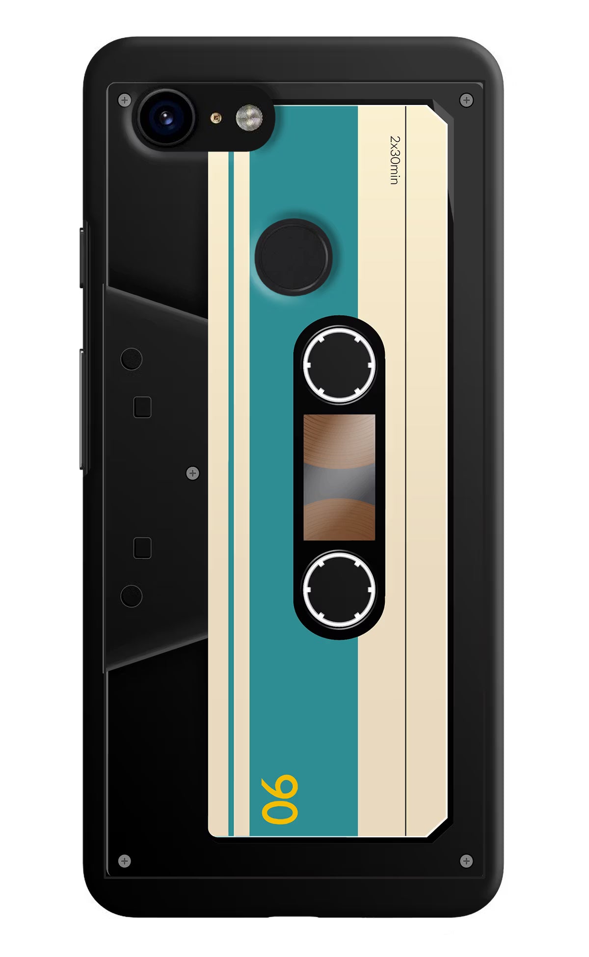 Cassette Google Pixel 3 Hard Case Back Cover by Casekaro