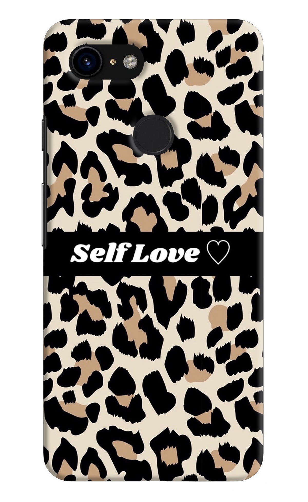 Leopard Print Self Love Google Pixel 3 Back Cover