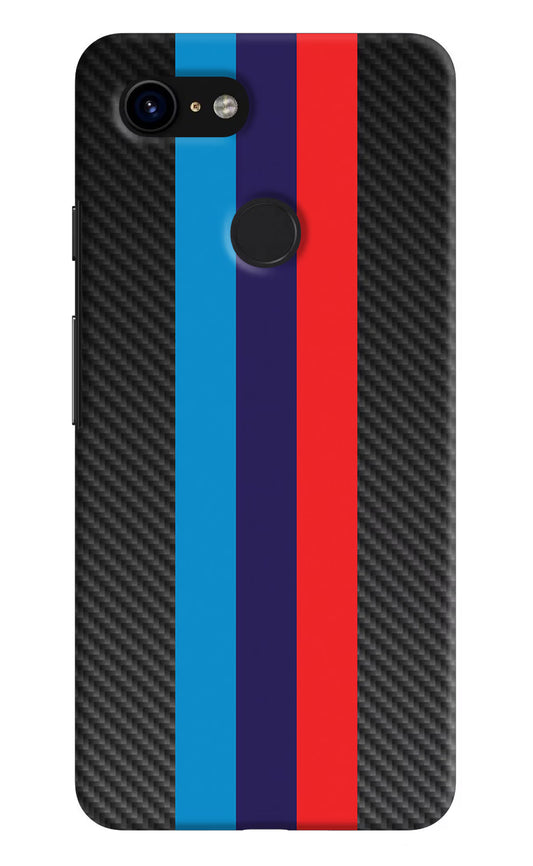 BMW Stripes Pattern Google Pixel 3 Hard Case Back Cover by Casekaro