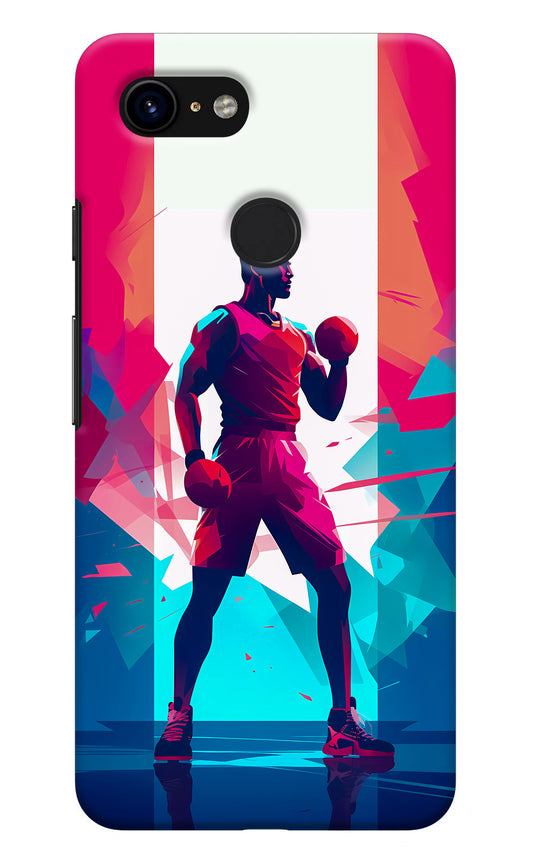 Champion Fighter (AI Generated) Google Pixel 3 Back Cover