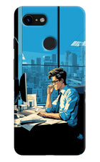 Focused Hustler (AI Generated) Google Pixel 3 Hard Case Back Cover by Casekaro