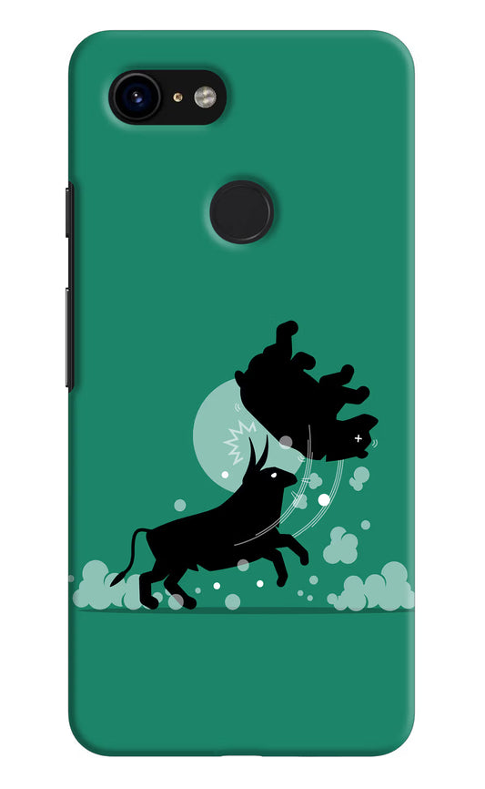 Bull Conqueror Google Pixel 3 Hard Case Back Cover by Casekaro