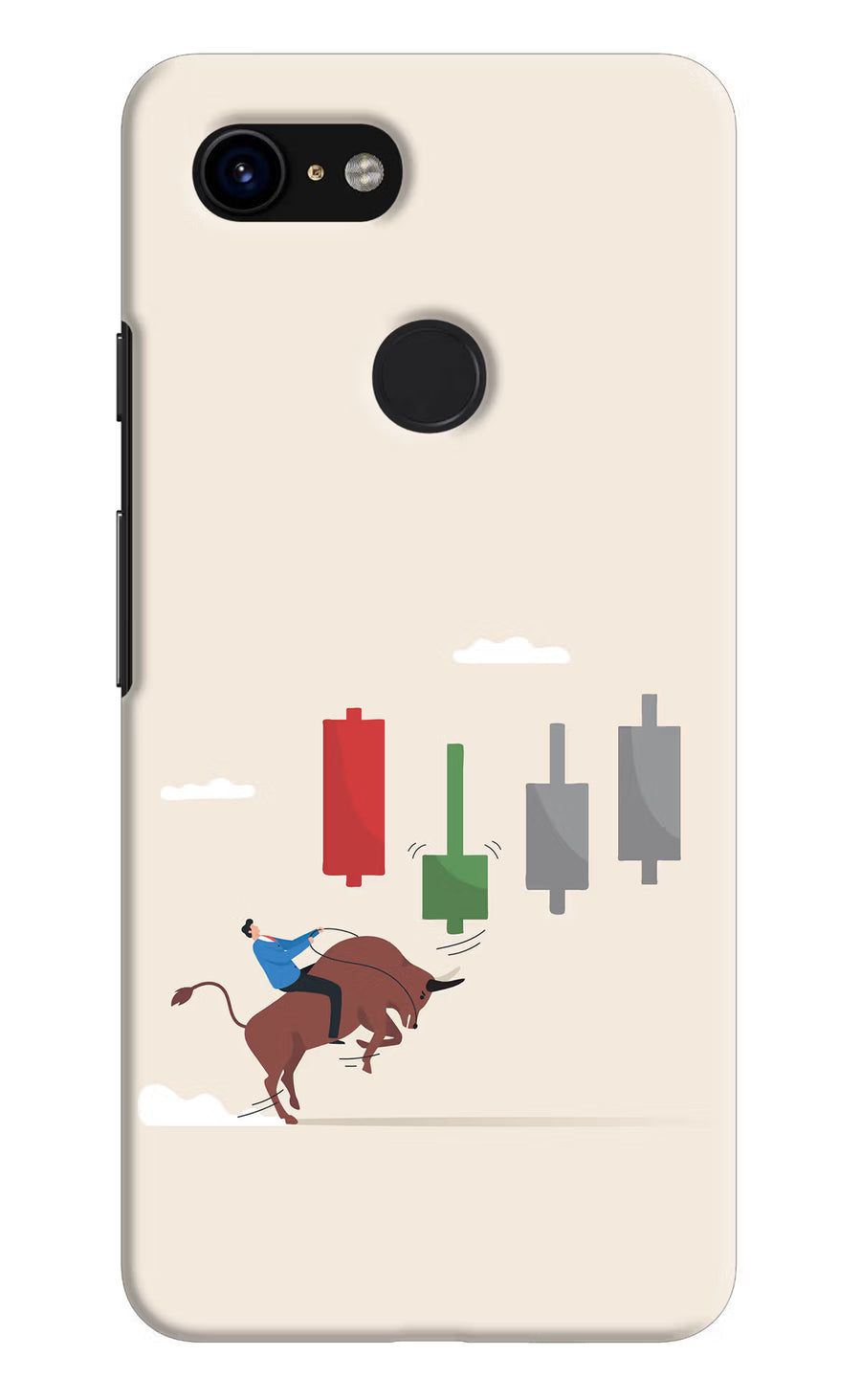 Bull Trading Momentum Google Pixel 3 Back Cover, Hard case