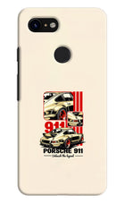 Classic Porsche 911 Google Pixel 3 Hard Case Back Cover by Casekaro
