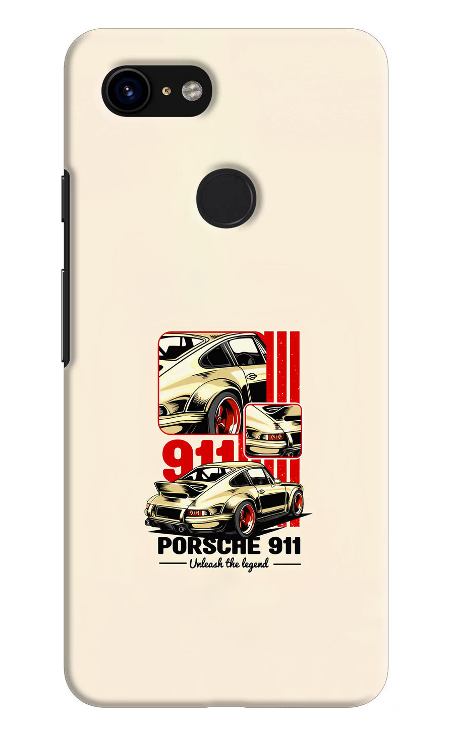 Classic Porsche 911 Google Pixel 3 Back Cover, Hard case