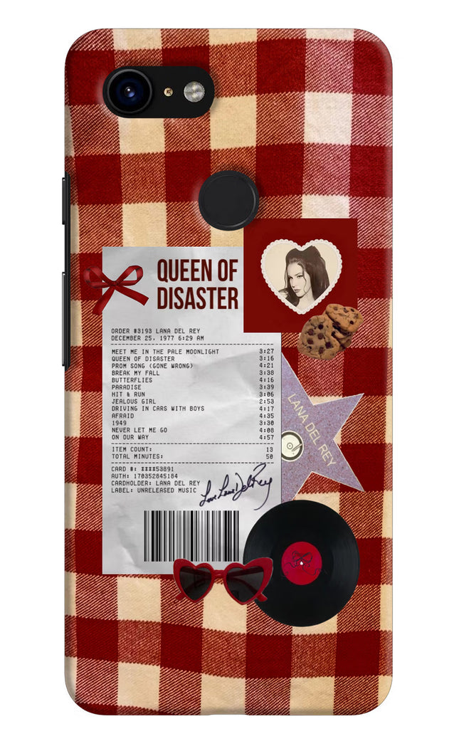 Queen of Disaster Google Pixel 3 Hard Case Back Cover by Casekaro