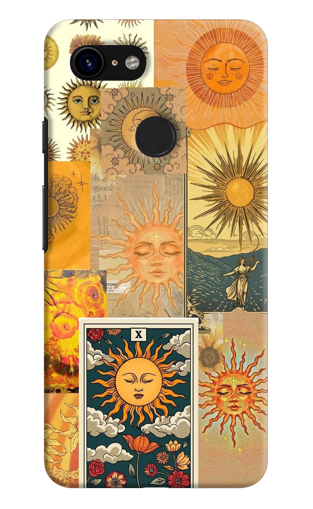 Sun Google Pixel 3 Hard Case Back Cover by Casekaro
