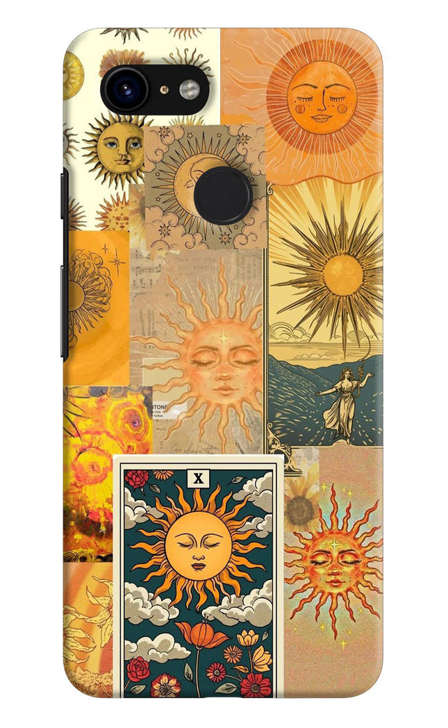 Sun Google Pixel 3 Hard Case Back Cover by Casekaro