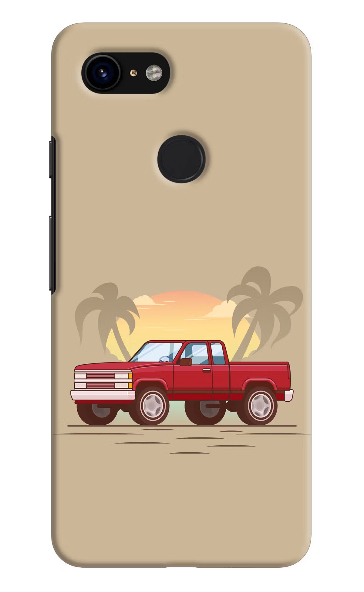 Desert Classic Drive Google Pixel 3 Hard Case Back Cover by Casekaro
