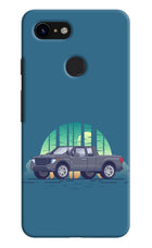 Retro Garage Vibe Google Pixel 3 Hard Case Back Cover by Casekaro