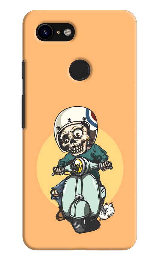 Undead Biker Google Pixel 3 Hard Case Back Cover by Casekaro