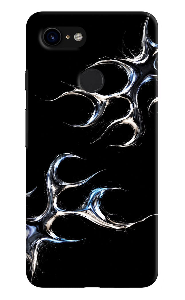 Chrome Tribal Google Pixel 3 Hard Case Back Cover by Casekaro