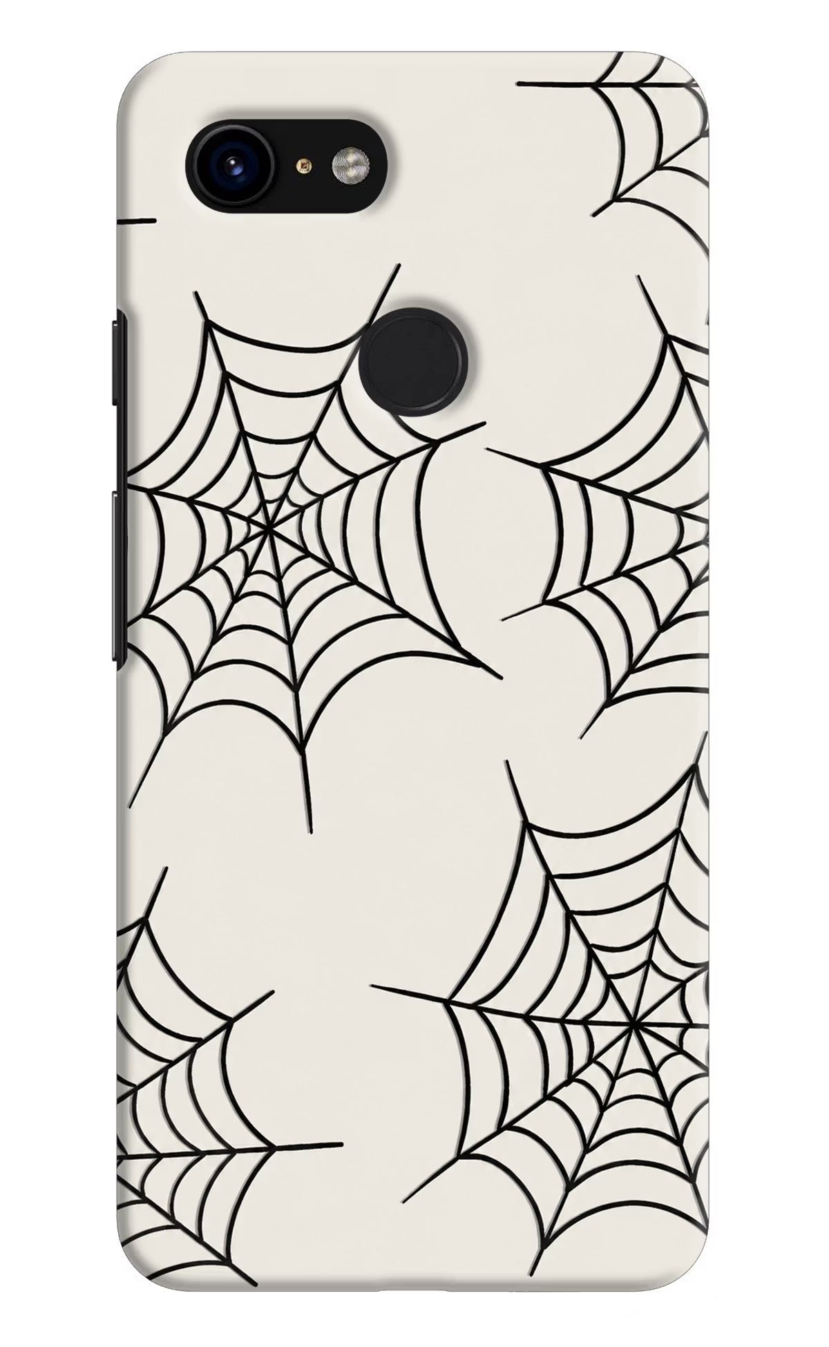 Spider Web Google Pixel 3 Hard Case Back Cover by Casekaro