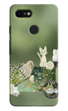 Aesthetic anime Google Pixel 3 Hard Case Back Cover by Casekaro