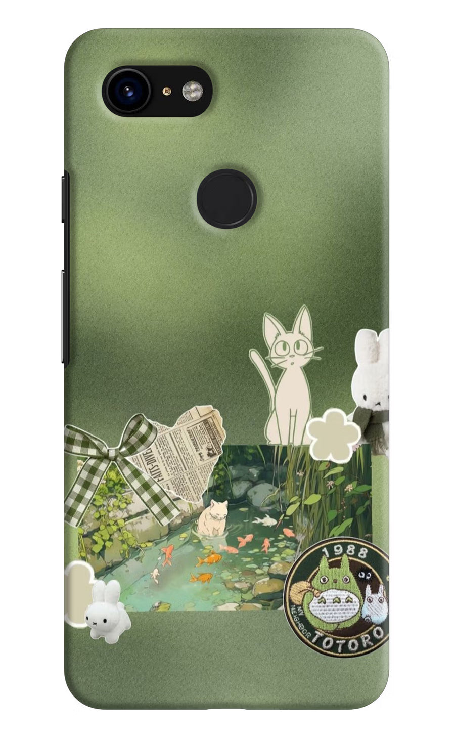 Aesthetic anime Google Pixel 3 Back Cover, Hard case