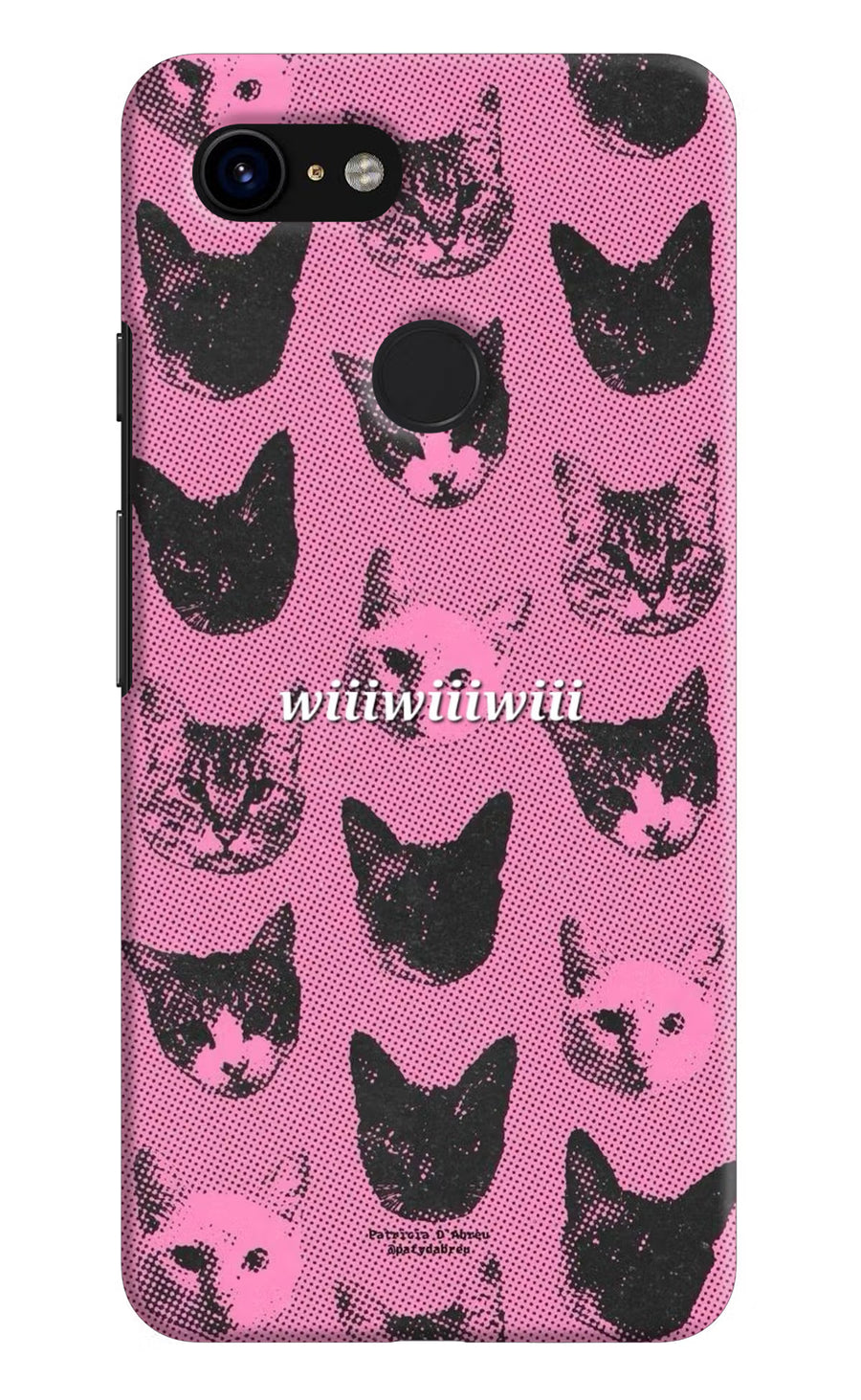 Pink Cats Google Pixel 3 Back Cover, Hard case