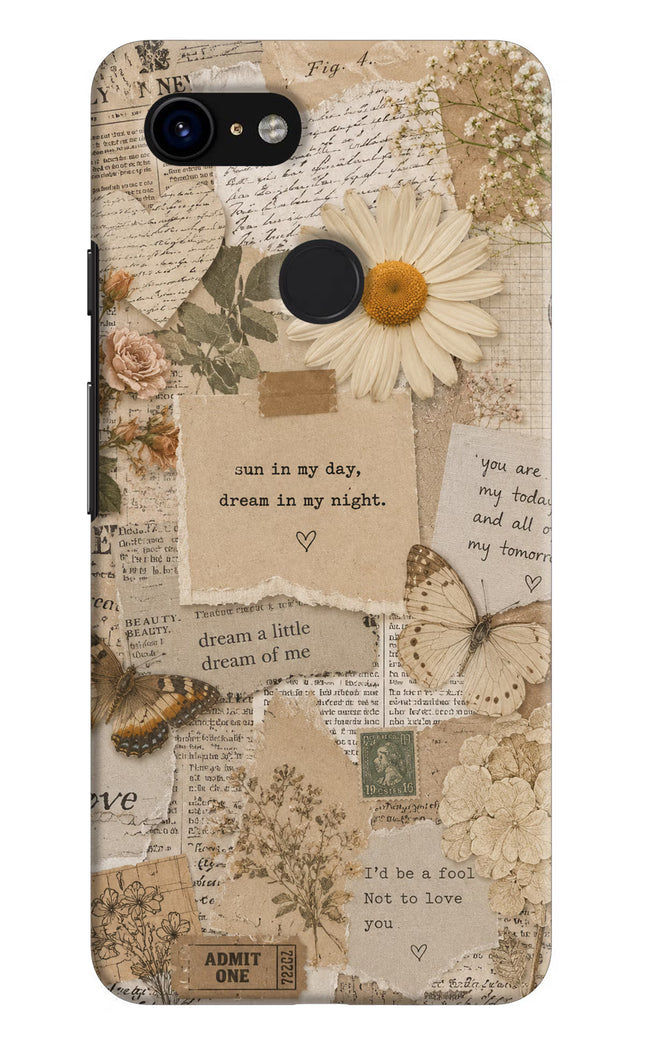 Vintage case Google Pixel 3 Hard Case Back Cover by Casekaro
