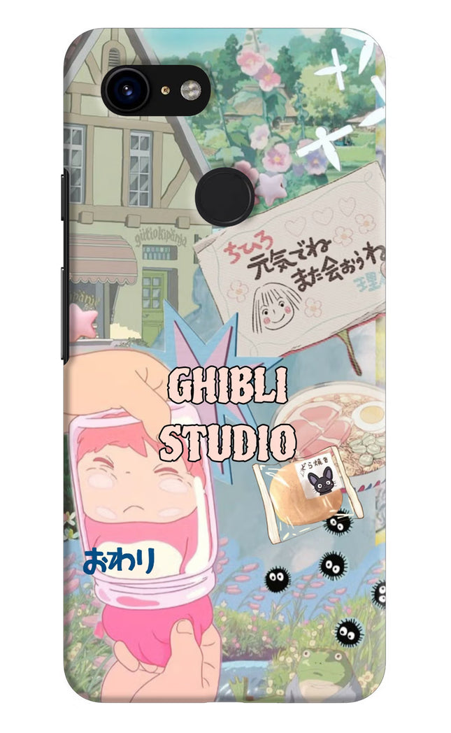 Studio Ghibli Google Pixel 3 Hard Case Back Cover by Casekaro