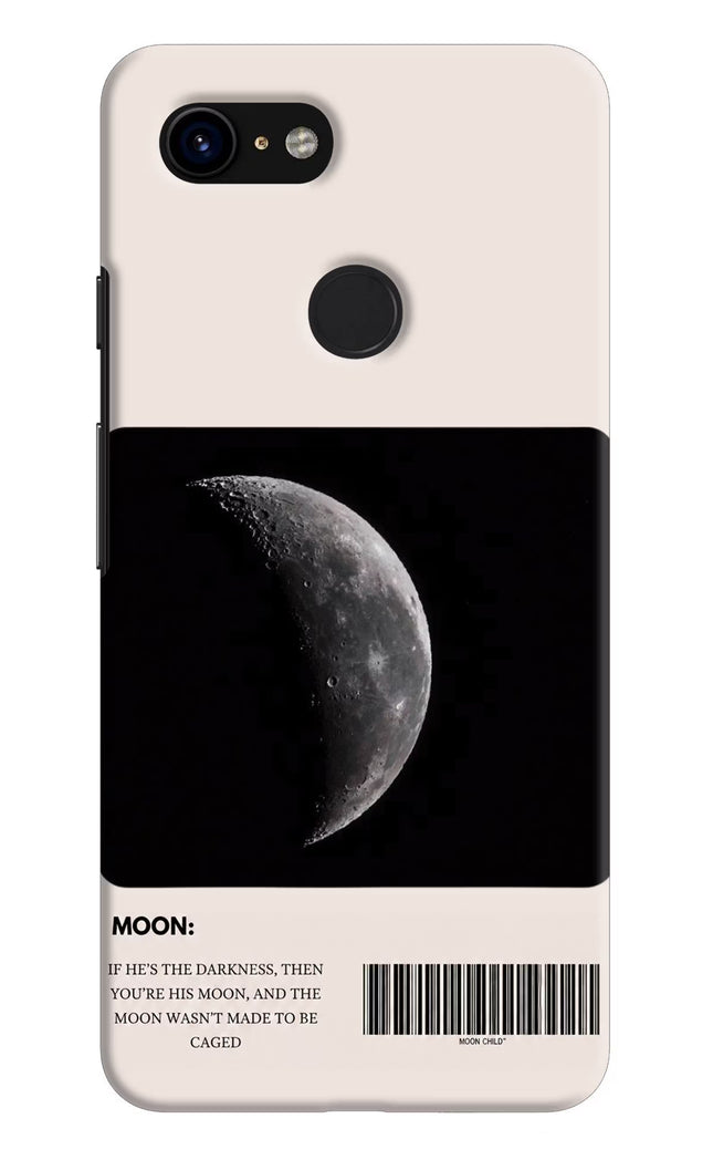 Moon Phase Google Pixel 3 Hard Case Back Cover by Casekaro