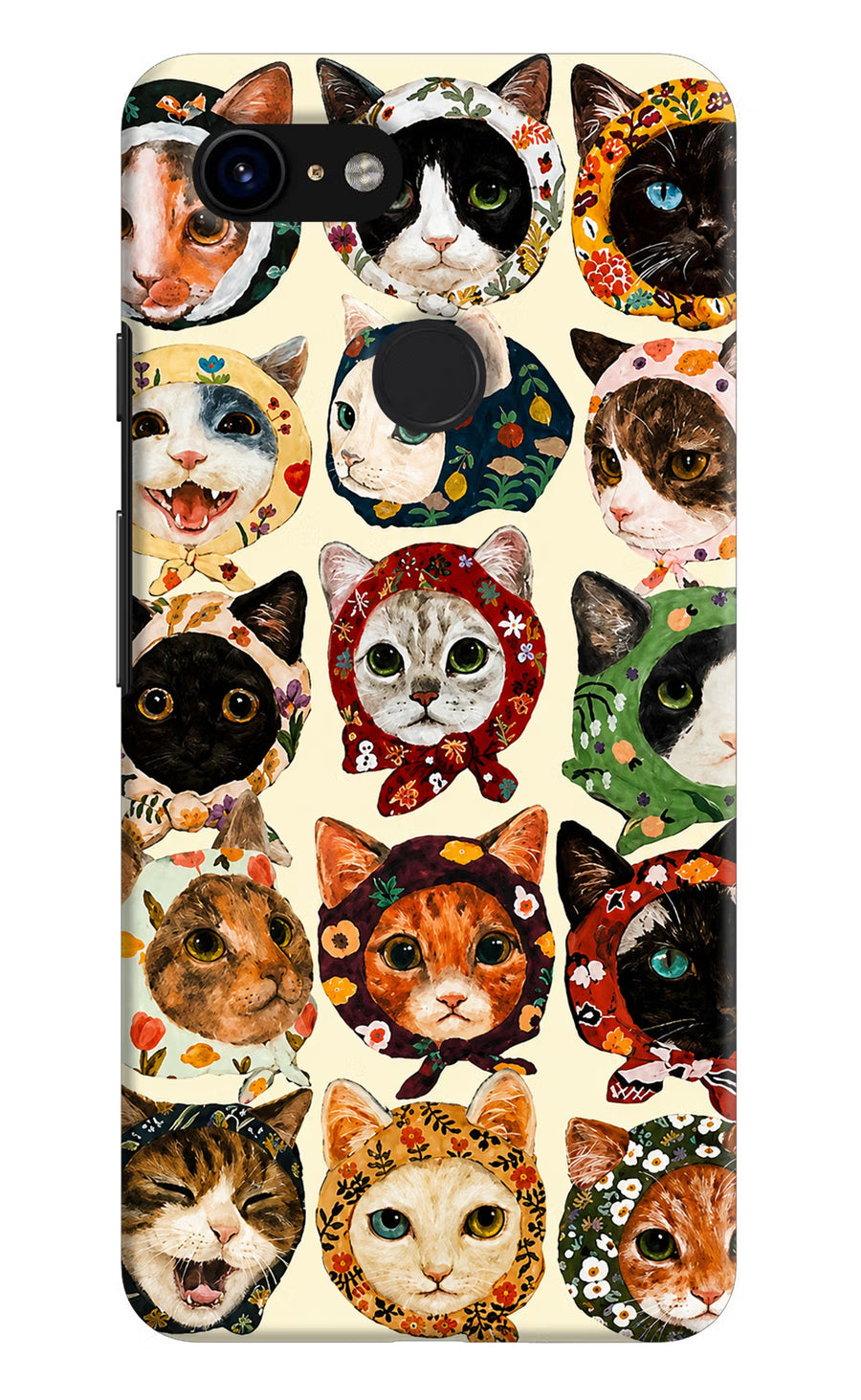Cool Cat Google Pixel 3 Back Cover, Hard case