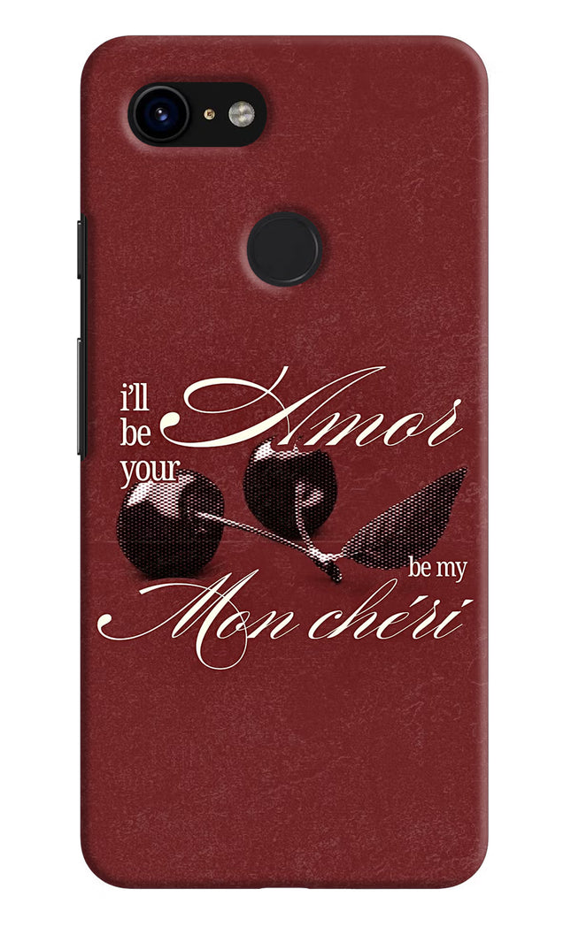 Velvet Cherry Google Pixel 3 Hard Case Back Cover by Casekaro