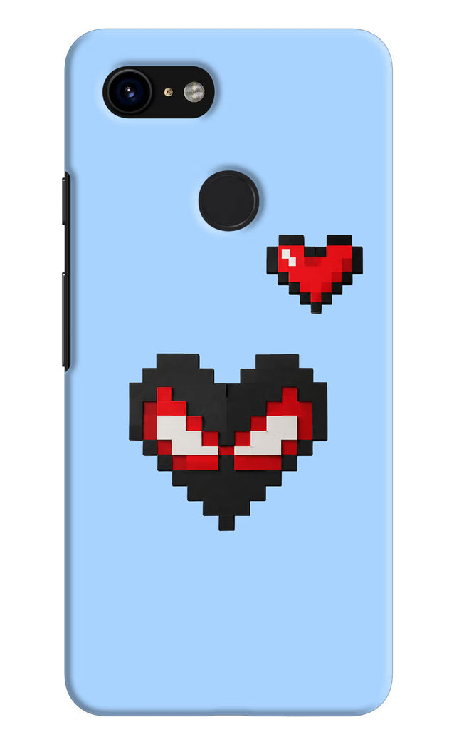 Peter Heart Google Pixel 3 Hard Case Back Cover by Casekaro