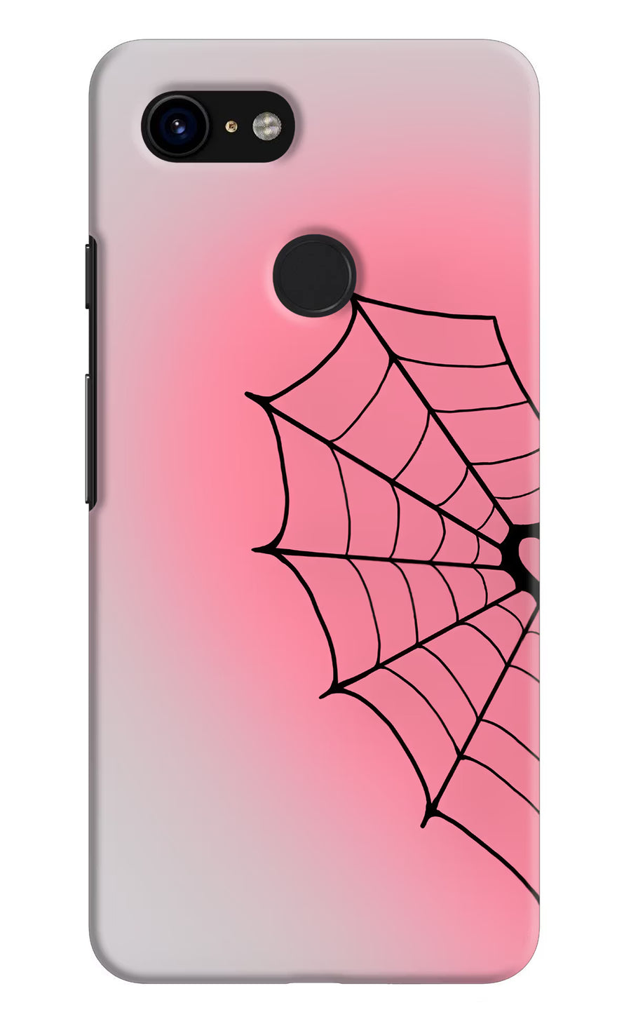 Pink Web Google Pixel 3 Back Cover, Hard case