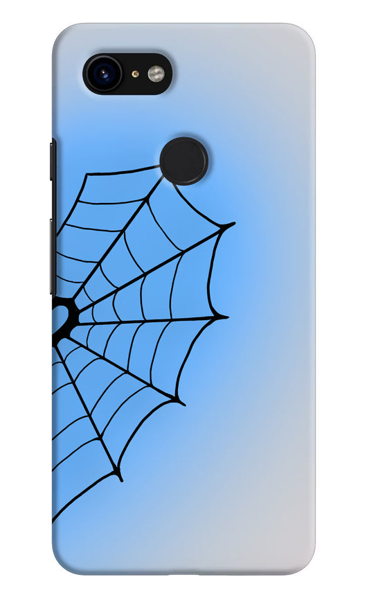 Blue Web Google Pixel 3 Hard Case Back Cover by Casekaro