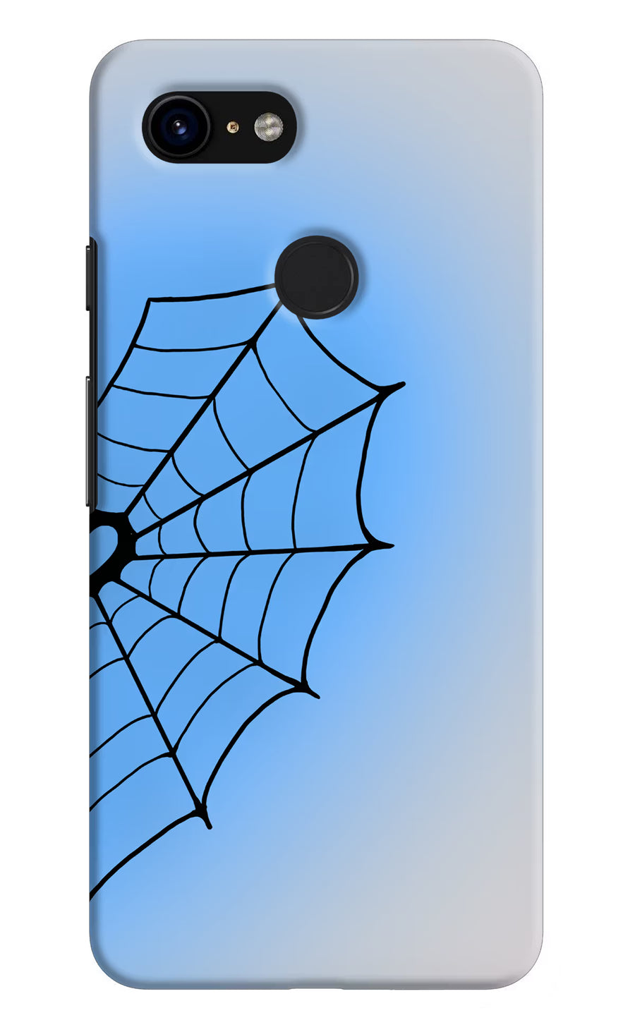 Blue Web Google Pixel 3 Back Cover, Hard case