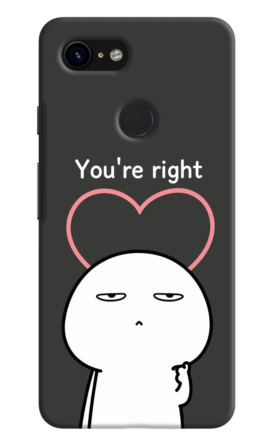 You're Right Google Pixel 3 Back Cover, Hard case