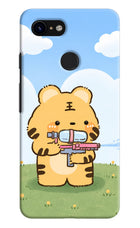 Tiger Treat Google Pixel 3 Hard Case Back Cover by Casekaro